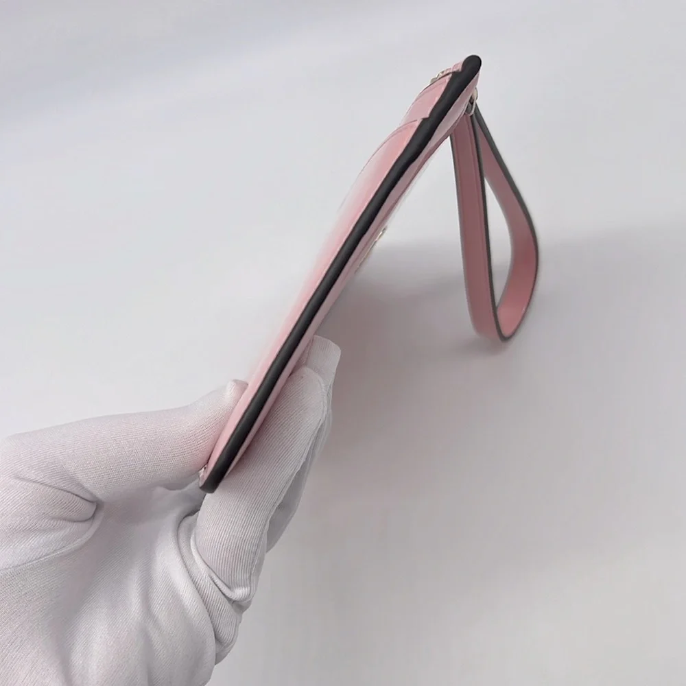 Kate Spade Lucy Patent Leather Medium L-zip Wristlet Tea Rose